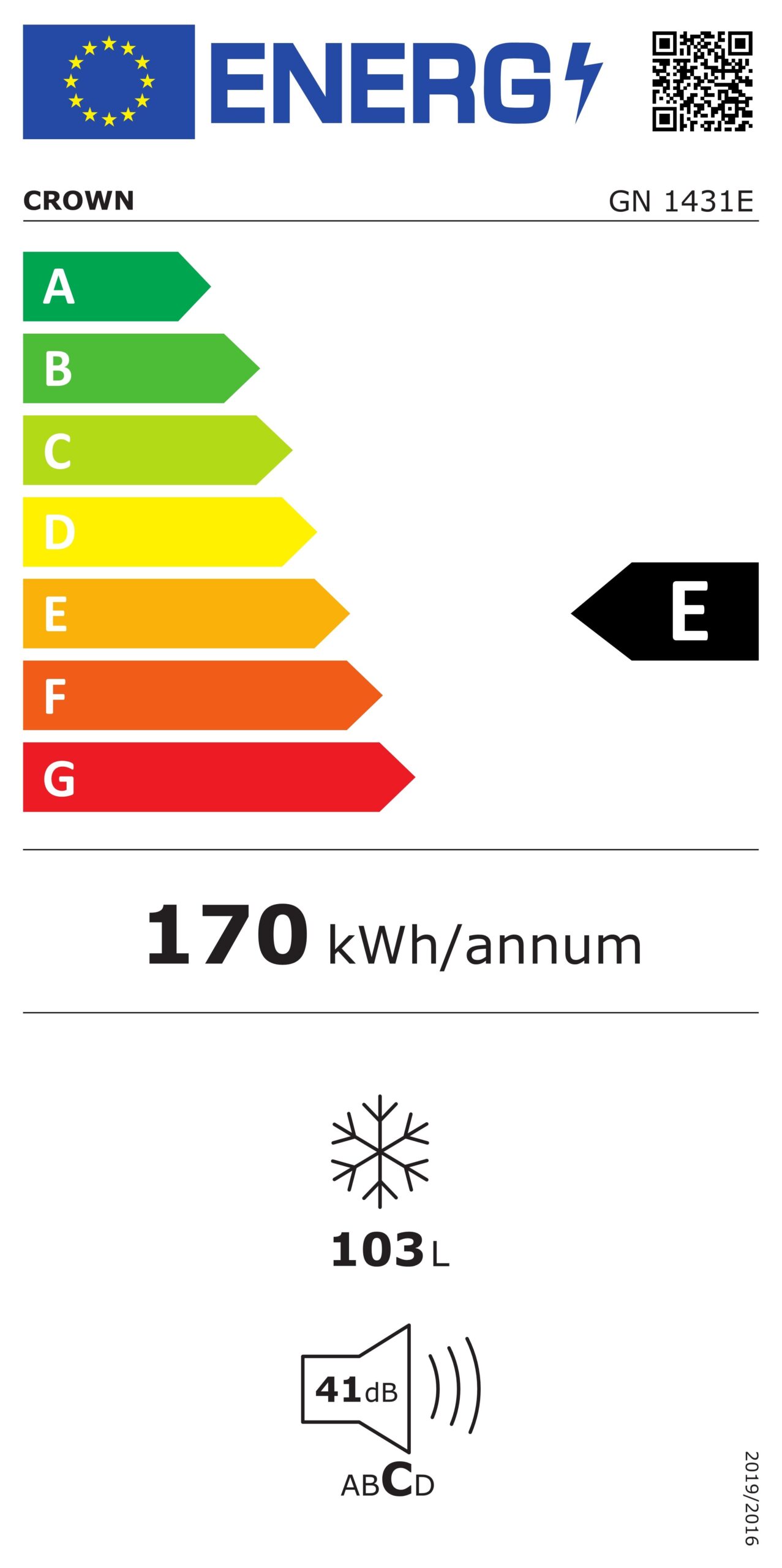 Фризер Crown GN 1431E - Image 2