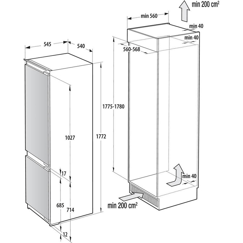 Хладилник за вграждане GORENJE NRKI517E82WF - Image 7