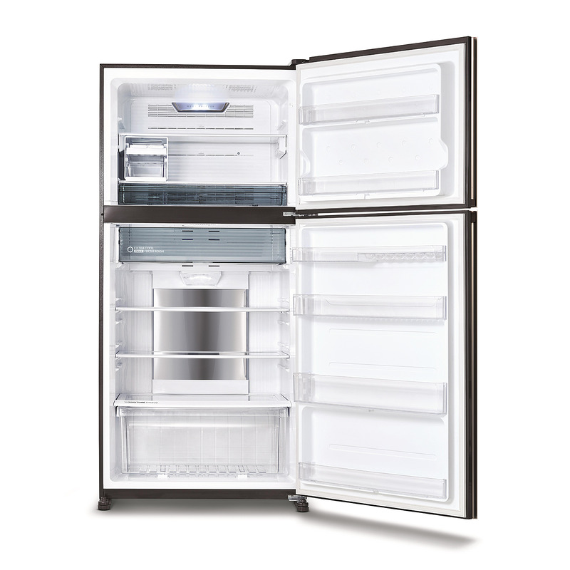 Хладилник с горна камера Sharp SJ-YG740G-BK - Image 3