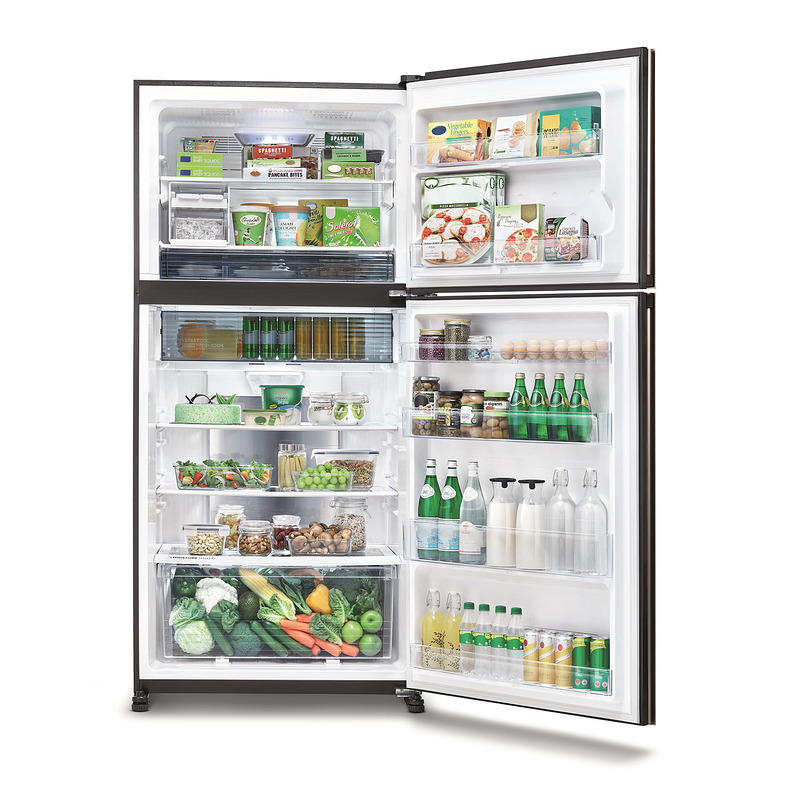 Хладилник с горна камера Sharp SJ-YG740G-BK - Image 5